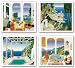 Aegean Garden-Centre Island-Dominica-Italian Coast Set by Thomas McKnight 8.75