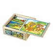Mertens 84198 - Puzzle de cubos de 9 piezas, dise�o de animales