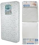 Lajobi Lil Bundle Mattress, Crib Sheet and Waterprrof Pad