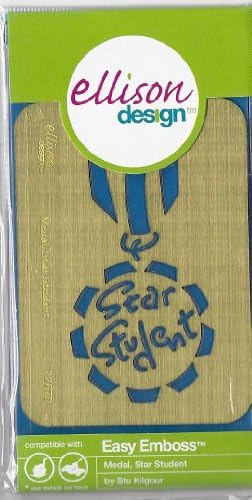 Ellison Design Easy Emboss Stencil - Metal, Star Student