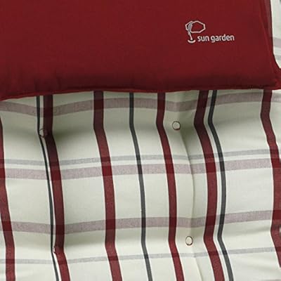 6 Auflagen für Hochlehner in rot-weiß Sun Garden Sylt 90443-510 von Sun