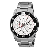 Bulova Men's Marine Star White Dial Watch #98B119