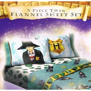 Harry Potter Twin Flannel Sheet Set + Bonus Backpack!