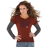NHL Touch by Alyssa Milano Montreal Canadiens Ladies Red Double Layered Premium Tri-Blend V-neck T-shirt (XX-Large)