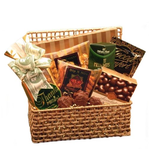 A Golden Thank You Gourmet Gift Basket