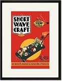 Black Framed/Matted Print 17x23, Short Wave Craft: How to Build the 804 Power Oscillator