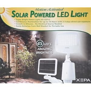 Motion Activated Solar Powered Led Light