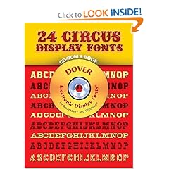 24 Circus Display Fonts CD-ROM and Book (CD Rom & Book)