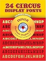 24 Circus Display Fonts CD-ROM and Book (CD Rom & Book)
