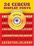 24 Circus Display Fonts CD-ROM and Book (CD Rom & Book)
