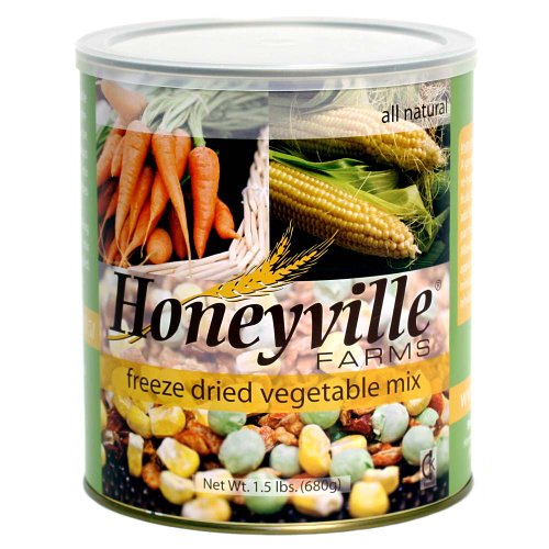 Freeze Dried Vegetable Mix - 1.5 Pound Can