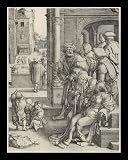 Lucas van Leyden (Virgil in the basket) White Wood-Mounted Art Poster Print - 13