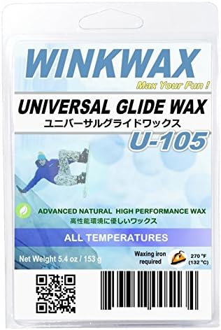 WINKWAX U-series Universal Ski Snowboard Glide Wax (U105, 1 lb)