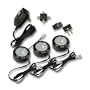 Westek SW60LC3 20-Watt Halogen Low Voltage Accent Light Kit, 3 Pack, Black