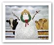 Christmas Gathering by Lowell Herrero 10"x8" Art Print Poster