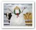 Christmas Gathering by Lowell Herrero 10"x8" Art Print Poster