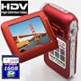 SVP T100-Red 16MP Max. True HD Camcorder with 2.4 LCD(16GB included)"