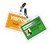 Royal Sovereign Heat Sealed Laminating Pouches 5 Mil ID Badge Size Punched with Clips Clear Gloss (25 Pack) (RF05IDPC0025)