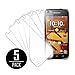 Kyocera Hydro Icon Screen Protector Cover, MPERO Collection 5 Pack of Clear Screen Protectors for Kyocera Hydro Icon