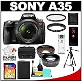 Sony Alpha SLT-A35 Translucent Mirror Technology Digital SLR Camera Body &  ....