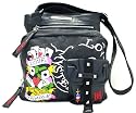 Ed Hardy Canvas & Leather Tess Cross Body Messenger Bag - Black