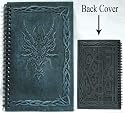 Blank Black Book Celtic Dragon Head Journal