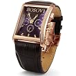 Bosovi Mens Designer Watch with Swiss Movement and 64 Diamonds - 18K Rose Gold Pl.