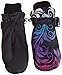 N'Ice Caps Girls Multi Shaded Scroll Print Thinsulate And Waterproof Mitten