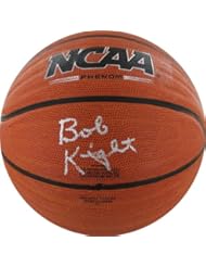 NCAA Indiana Hoosiers Bob Knight Autographed Wave Basketball, Brown