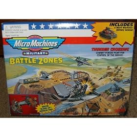 Micro Machines Thunder Crossing Military Battle Zones Playset