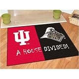 Indiana Hoosiers / Purdue Boilermakers House Divided NCAA All-Star Floor Mat (34x45)