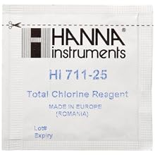 Hanna Instruments HI 711-25 Reagents Total Chlorine for HI 711 Checker HC (Pack of 25)