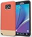 Note 5 Case: Stalion Slider Series Matte-UV Textured Sliding Style Protective Slim Hard Case for Samsung Galaxy Note 5 (French Rose/Gold Champagne)