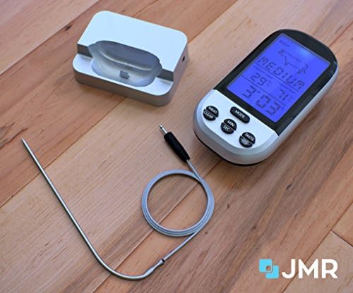 Digital Wireless Internal Meat Thermometer ★ Instant Read Internal Cooking Temperature for Grilling any Type of Meat ★ Remotely Monitor Your Grill as You BBQ Meats to Perfection Using Internal Probe