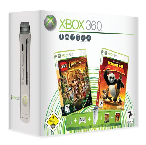 City Travel Guides Discounted  Video-Spiele : Xbox 360 Konsole Pro mit 60 GB Festplatte inkl. Lego Indiana Jones + Kung Fu Panda