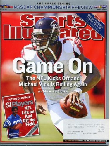 Sports Illustrated September 20, 2004 Michael Vick & Atlanta Falcons, Nascar Jeff Gordon Jimmie Johnson, Tennis - Roger Federer, California's Aaron Rodgers