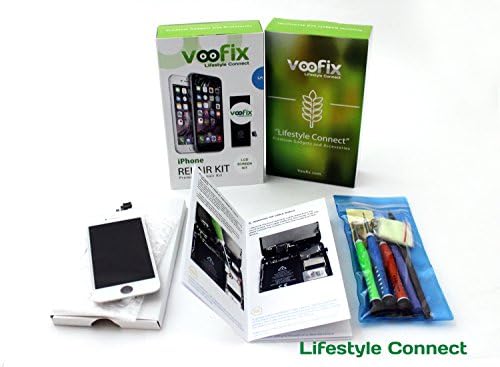 Voofix iPhone 5 LCD Premium Touch Screen Repair Replacement Kit Assembly All Carriers (White)