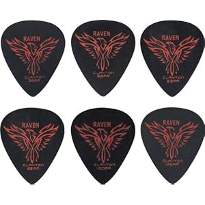 Clayton Black Raven Standard Guitar Picks, .50MM 1 Dozen by 