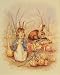 Art4Kids Peter Rabbit and Onions Mounted Art Print -08x10