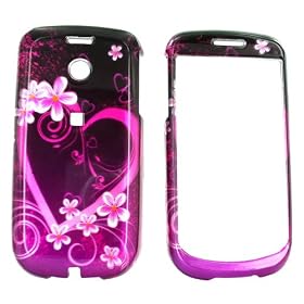 For Tmobile MyTouch 3G Hard Case Pink Flower Heart Pink