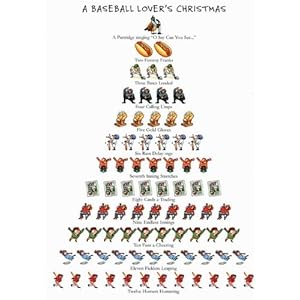 A Baseball Lover's Christmas 12 Days of Christmas Boxed Holiday Cards