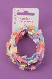 5 Girls Pastel Butterfly Bead Bracelets IN2801