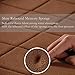 Soft Non Slip Absorbent Bath Rugs,Memory Foam Bath Mats by DocBear (Brown,Size: W 17