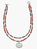 Florida Gators 1 2006 Year of the Gator (Sterling Silver) on Two Strand Color Bead Necklace