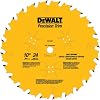 DEWALT DW7124PT 10-Inch 24 Tooth ATB Ripping Saw Blade with 5/8-Inch Arbor and Tough Coat Finish