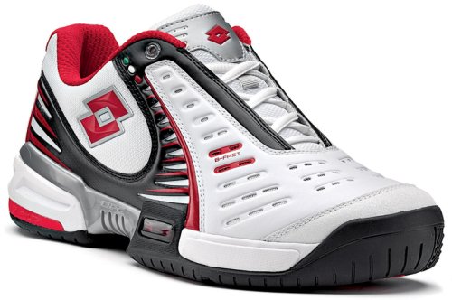 Lotto Tennisschuh Interceptor Tres, Herren, white 05/scarlet red