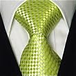 Neckties By Scott Allan, 100% Woven Green Checkerboard Tie, Discount Neckties, Green Neckties