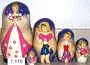 Russian Nesting Doll Barbie 5 Pc / 7 in #7.118
