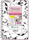 Blue Sky 2016-2017 Academic Year Weekly & Monthly Planner, Wire-O Binding, 5" x 8", Analeis (18719)