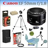 Canon EF 50mm f/1.8 II Camera Lens With Opteka LP-E5 1800mAh, Professional  ....